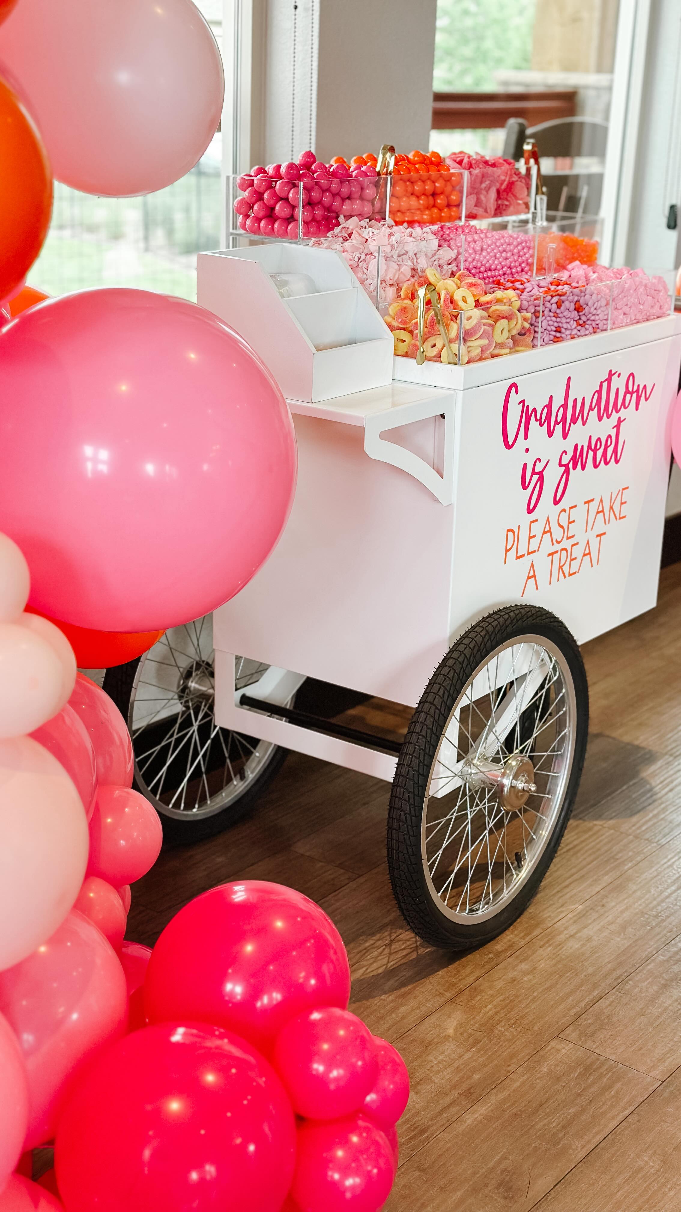The Classic Cart — white vintage cart with spoke wheel
